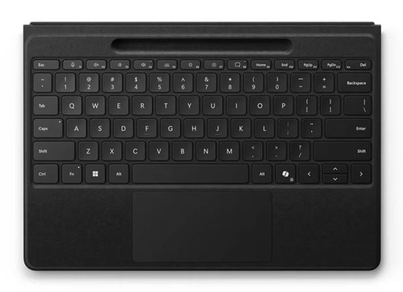 Microsoft Surface Pro Flex Keyboard for PRO 12/11/10/9/8 Surface Typecover with Slim Pen 2 storage and charging tray backlit wireless BT Black-No PEN