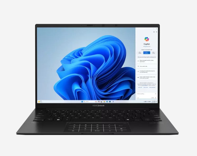 ASUS Zenbook 14 14' WUXGA OLED Notebook AMD Ryzen R7-445 DDR5 32GB 1TB SSD Black Win 11 Home 1.2kg  1Y Warranty