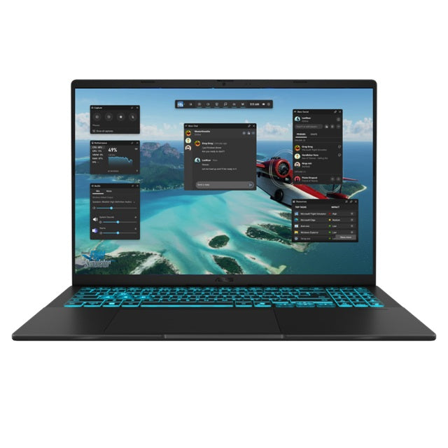 ASUS Notebook ASUS V16 16" INTEL CORE 7 240H (Raptor Lake) 144Hz FHD WUXGA (1920x1200) 16G 1TB RTX5050-8GB GDDR7, Matte Black