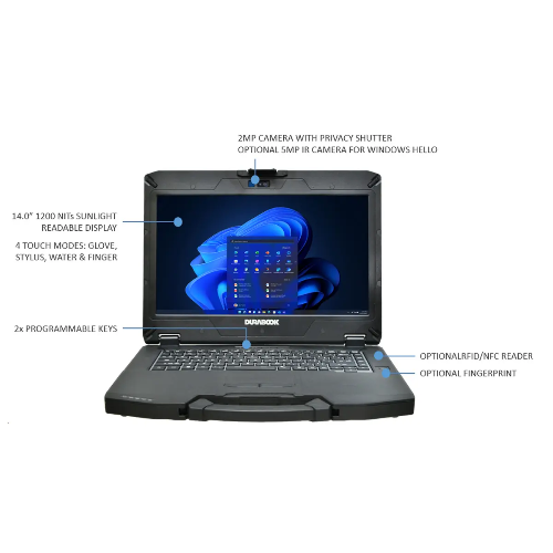Durabook DURABOOK S14I, 14" FHD, Intel® Core™ Ultra 5 125U, Windows 11, 16GB RAM, 256GB PCIe SSD,Wi-Fi 7, Bluetooth v5.4, 2MP