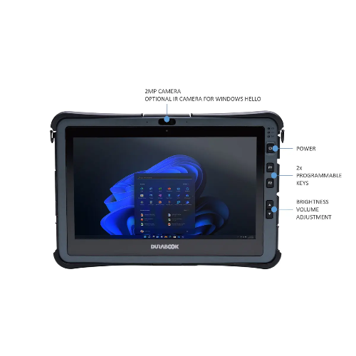 Durabook Durabook, U11, 11.6" FHD, Intel® Core™ i5-1230U, Windows 11, 8GB RAM, 256GB PCIe SSD, Wi-Fi 6E, Bluetooth v5.3, 2MP 