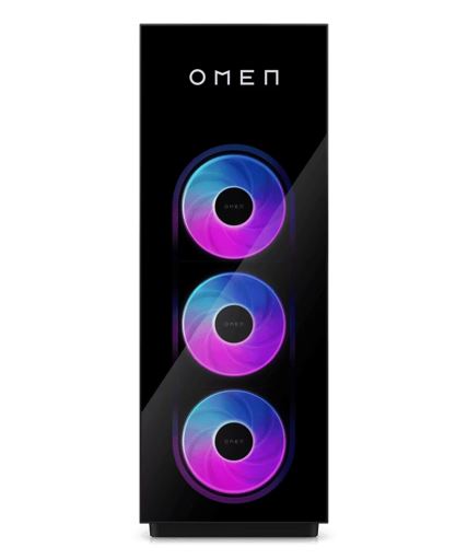 OMEN MAX 45L Gaming Desktop AMD Ryzen R9-9950 32GB DDR5 2TB SSD RTX 5090 Windows 11 Home WiFi7 2.5GbE USB-C HDMI 3xDP 1200W mATX 1yr