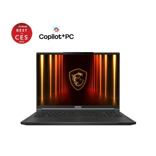 MSI Stealth Series Gaming Notebook 16" QHD AMD Ryzen™ AI 9 HX 370 Processor DDR5-6400 32GB, 2TB SSD RTX 5070 GDDR7 8GB   Windows11 Pro (LS)