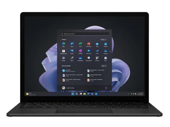 Microsoft Surface Laptop 5 13.5" Touch Intel Core i7-1265U 16GB 512GB SSD WIN 11 DG 10  PRO Iris Xe Graphics USB-C TB4 WIFI6 BT 18.5hr Black 1yr