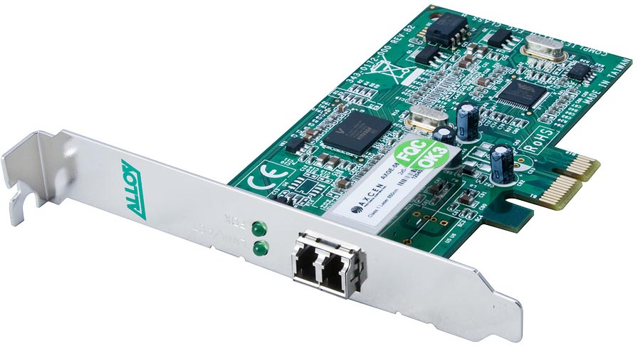 Alloy Alloy AN1000ELC  PCI-E 1000Mb Multimode (LC) Fibre Network Adapter. 2Km