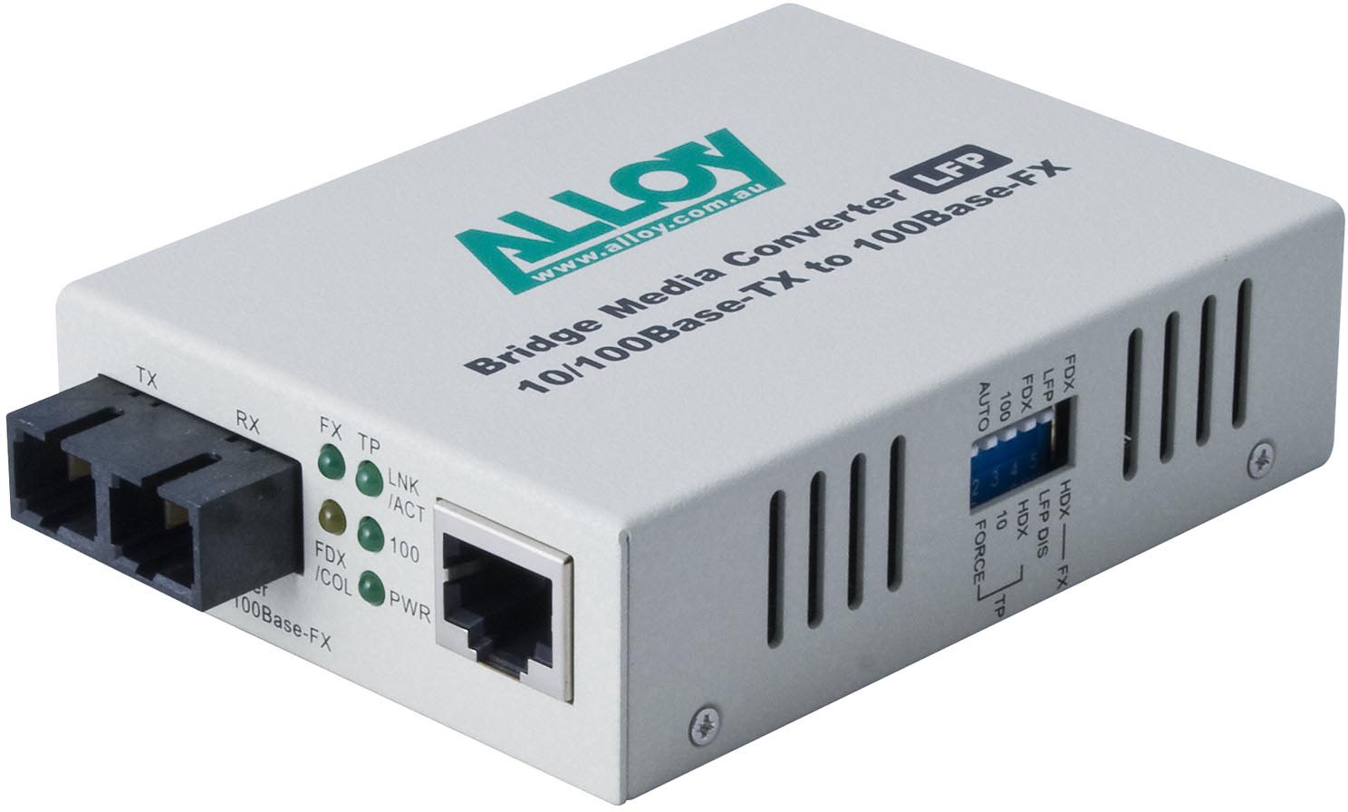 Alloy Alloy FCR200SC.10015  10/100Base-TX to 100Base-FX Single Mode Fibre (SC) 1550nm Converter Switch module with LFP via FE