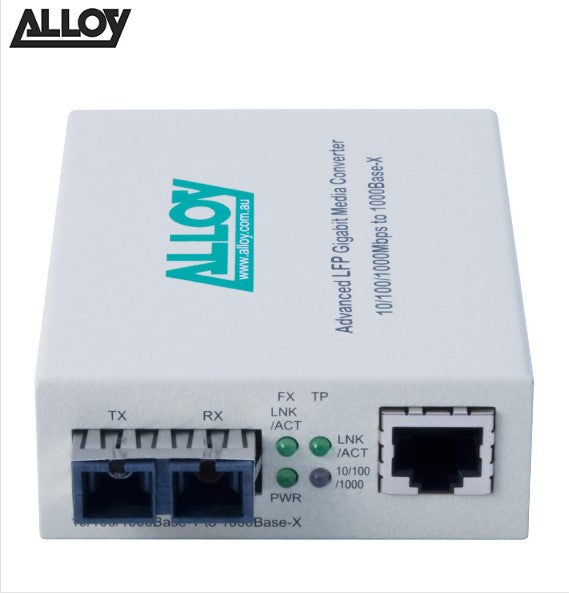 Alloy Alloy GCR2000SC.10 Gigabit Standalone, Rackmount Media Converter, Ethernet, Dual Purpose, Standalone or Installed