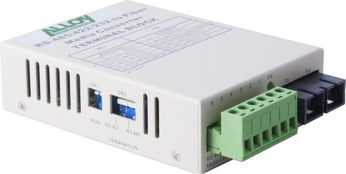 Alloy Alloy SCR460SC-4 RS-232/422/485 Serial Terminal to Single Mode Fibre Converter. Max. range 20Km