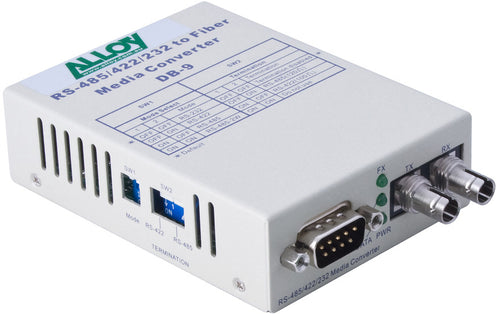 Alloy Alloy SCR460ST-3  RS-232/422/485 Serial DB-9 to Single Mode Fibre Converter. Max. range 20Km