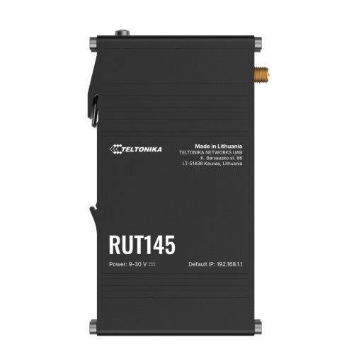 Teltonika RUT145 Industrial RS485 Router, Wi-Fi  Ethernet Connectivity, Industrial Data Collection-Ready with RMS Support, PSU Excluded
