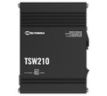Teltonika TSW210 Industrial Ethernet Switch, 2x SFP Ports, 8x Gigabit Ethernet Ports with speeds of up to 1000 Mbps, DIN Rail, PSU excluded