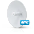Ubiquiti Airmax PowerBeam 5AC-Gen2, 5 GHz Point-to-Point (PtP) Bridge, Integrated Dish Reflector, 450+ Mbps 5 GHz, 15+ km Range
