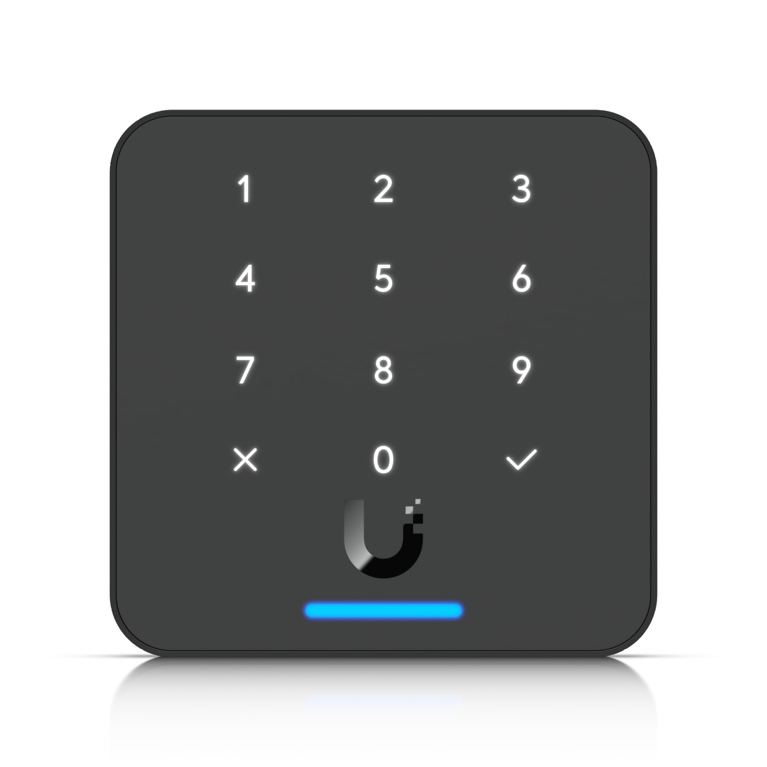 Ubiquiti Reader Flex, Black,Third-generation NFC Card Reader With A Keypad  Apple Touch Pass Support, Outdoor IP55, Power via POE