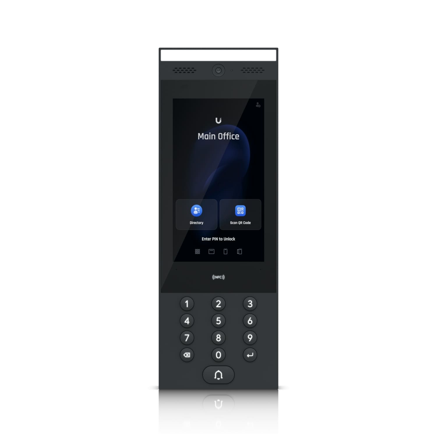 Ubiquiti Intercom,In/Outdoor Intercom Terminal, Manage Residential Commercial Building Entry Request, IP65, Bluetooth 4.2/ NFC Connect