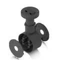 Ubiquiti Camera Dual Mount,Black,Tamper-resistant,Back-to-back,2 Bullet/Dome/Turret,Sup Surface/Pole/Pendant Instal,1 1/2" NPS Thread Conduit