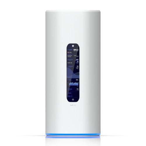 Ubiquiti Dream Router 5G Max, Desktop Cloud Gateway, Full-Performance 5G, 3.4 Gbps, WiFi 7, 10G SFP+4-Port 2.5 GbE switch (1) PoE Port,SD Card Storage