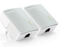 TP-Link TL-PA411 KIT AV600 Nano Powerline Adapter Starter Kit HomePlug AV 1x100Mbps LAN 300m Range Miniature Design Plug  Play