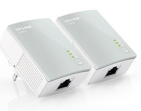TP-Link TL-PA411 KIT AV600 Nano Powerline Adapter Starter Kit HomePlug AV 1x100Mbps LAN 300m Range Miniature Design Plug  Play