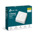 TP-Link VIGI NVR1104H-4P 4 Channel PoE+ Network Video Recorder, 24/7 Continuous Recording, 4K HDMI Video Output  16MP Decoding (HDD Not Included)