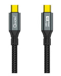 Oxhorn USB 3.2 Gen 2×2 3m USB-C to USB-C 20Gbps 8K@60Hz 20V 100W E-Marker Chip Black fast charging  Video cable Laptop Phones Tablet USB-C Device