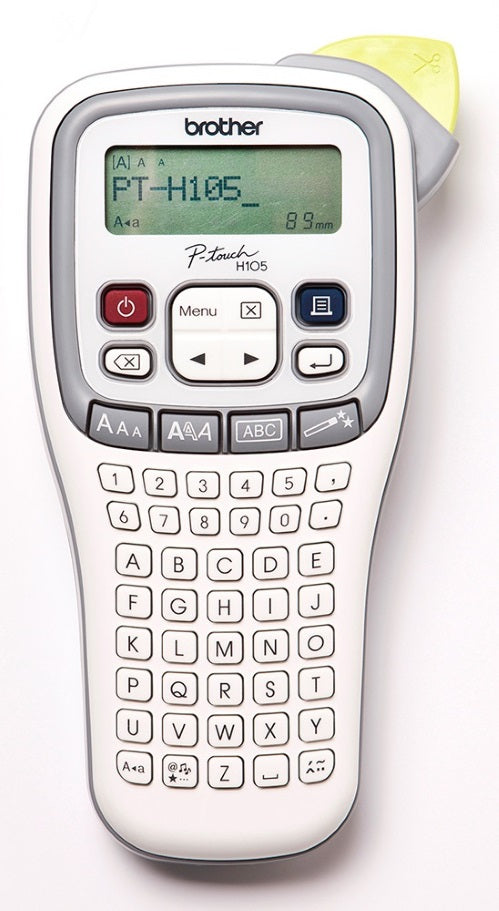 Brother Brother PTH105 WHITE/GRAY ACCENT HANDHELD LABELLER - 3.5-12MM TZE TAPE MODEL