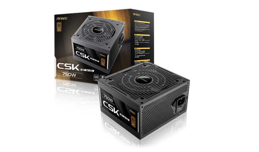 Antec Antec CSK750DC 80+ Bronze, PCIE 5.1, Continuous Power, DC to DC, Flat Cables, 5Yrs Wty. CircuitShield Protections, Ther
