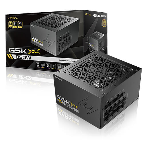 Antec Antec GSK850 80+ Gold Fully Modular ATX 3.1, PCI-E 5.1 latest High Quality Japanese Capacitors, Ultimate performance an