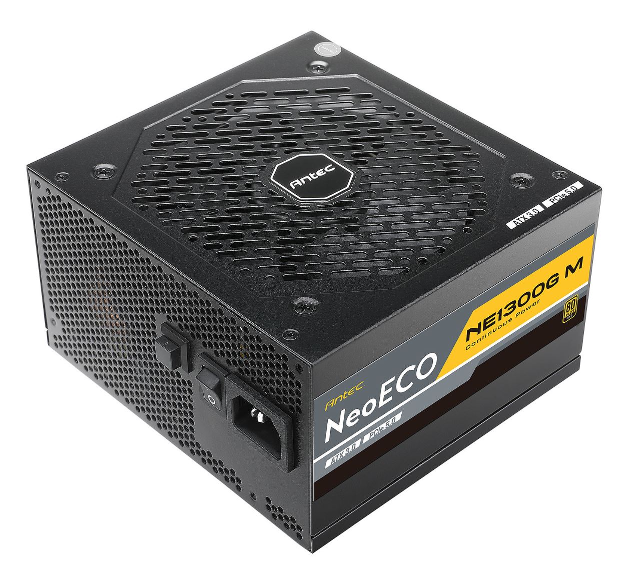 Antec Antec NE 1300w 80+ Gold, Fully-Modular, ATX 3.0, PCI-E 5.0, 12CM FDB Fan, Japanese Caps, Compact ATX Silent Server Grad