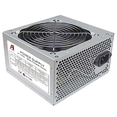 Aywun Aywun 500W Retail 120mm FAN ATX PSU. 1x 6PIN PCI-E, 24PIN ATX. Easy to Install, 2 Years Peace of Mind Warranty