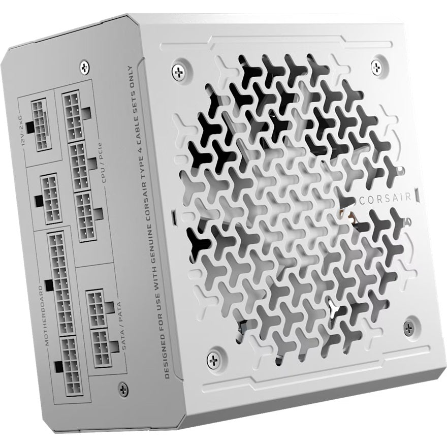 Corsair Corsair RMe Series™ RM1000e - Fully Modular Low-Noise ATX Power Supply - White (AU), Cybenetics Gold, ATX12V 3.1, 2x 