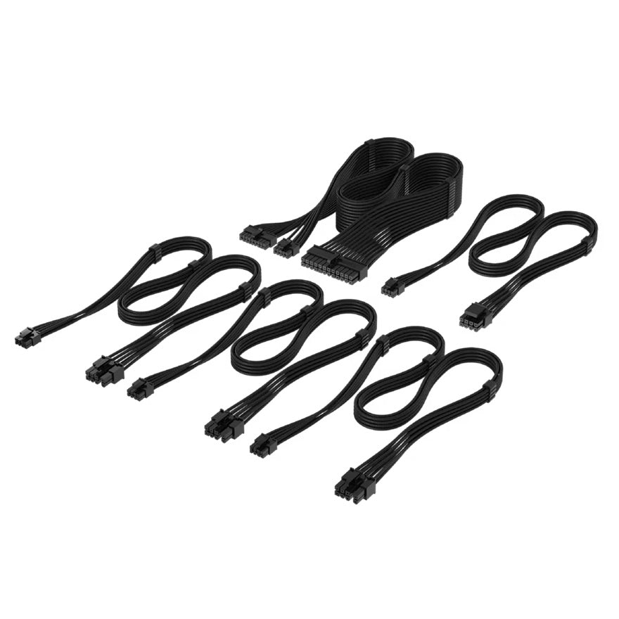 Corsair For Corsair PSU - Elite Premium Individually Sleeved Type-4 PSU Cables Starter Kit - Black
