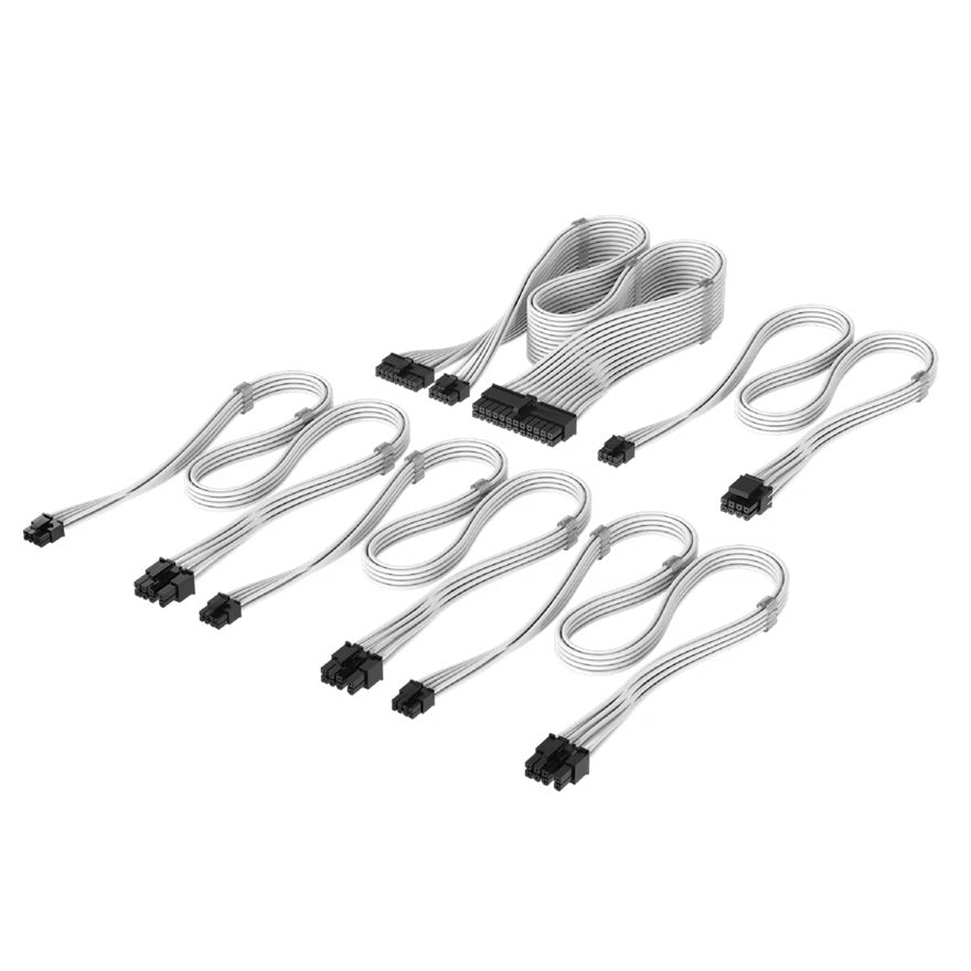 Corsair For Corsair PSU - Elite Premium Individually Sleeved Type-4 PSU Cables Starter Kit - White