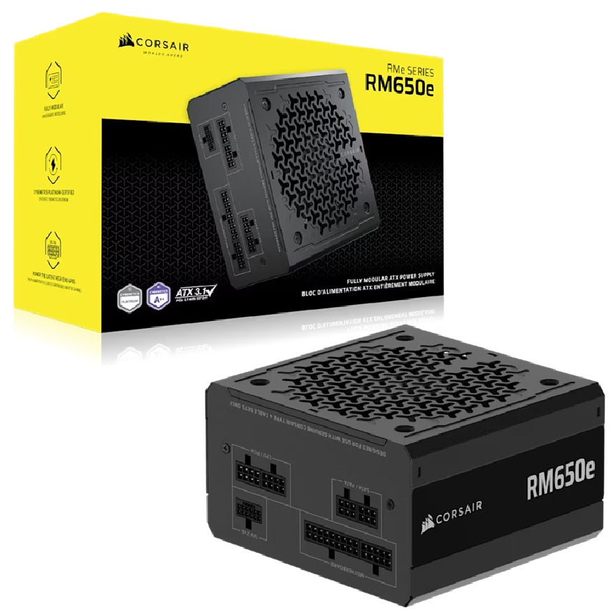 Corsair Corsair RMe Series RM650e Fully Modular Cybenetics Gold ATX 3.1 Power Supply