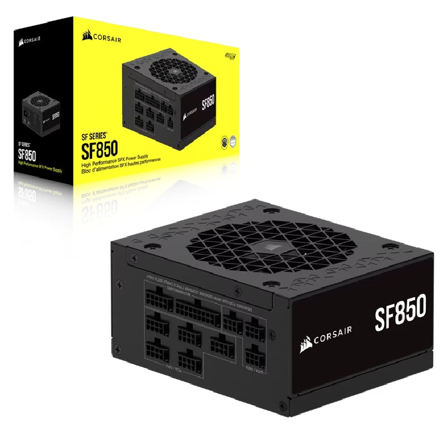 Corsair Corsair SF Series SF850 Fully Modular 80 PLUS Platinum SFX Power Supply (AU) – 850W, 92mm FDB, 8×SATA, 3×PCIe, 2×EPS,