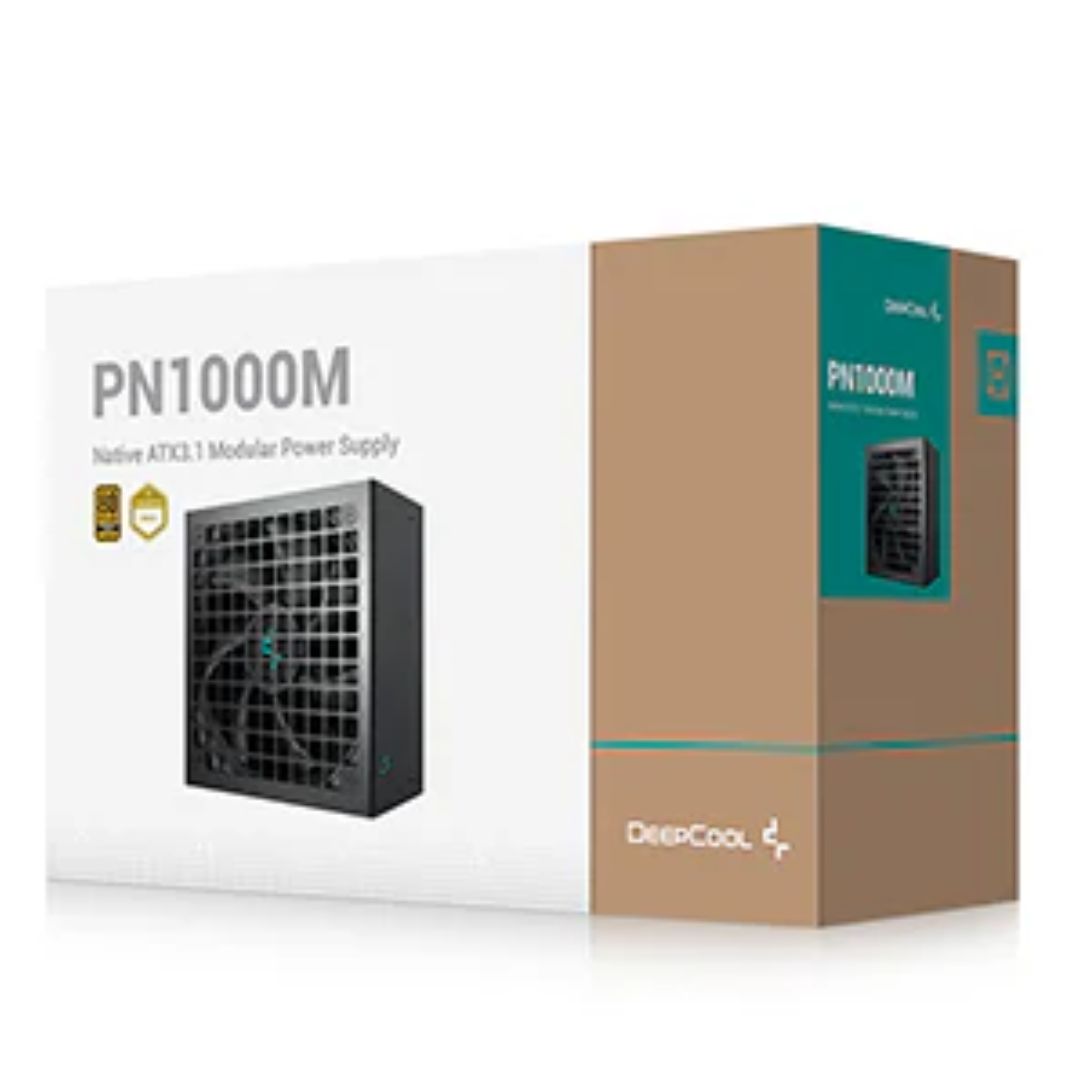 DEEPCOOL DeepCool PN1000M Gamer Storm 80+ Gold Black Fully Modular Power Supply, 135mm FDB Fan, Japanese Bulk Capacitor, ATX3