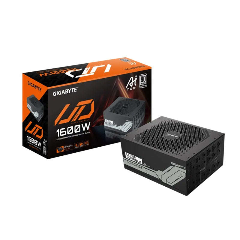 Gigabyte (LS) Gigabyte GP-UD1600PM PG5 AI TOP Power Supply, 1600W,  ATX12V,   80 PLUS Platinum Fan,  Type 140mm Double Ball B
