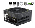 MSI MAG A1000PLS PCIE5, 1000W, 80 PLUS Platinum, Fully Modular, ATX, Native 12V-2x6 PCIe 5.1, 135mm FDB Fan, RTX 50 Series Ready