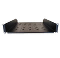 LDR Cantilever 2U Shelf, 452mm Depth, Ideal for 19" 1000mm Deep Cabinets - Black Metal Construction