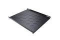 LDR Fixed 1U 550mm Deep Shelf Recommended for 19" 800mm Deep Cabinet - Black Metal Construction
