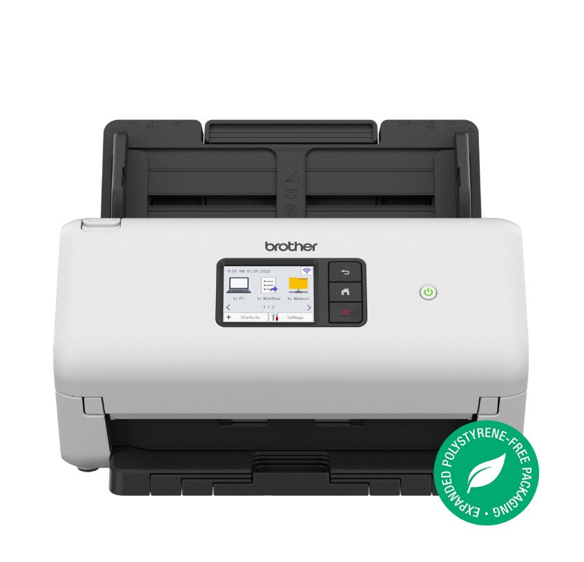 Brother Brother ADS-3350W  ADVANCED DOCUMENT SCANNER (40PPM) network scanner, w/ 7.1cm touchscreen LCD  WiFi (2.4G)
