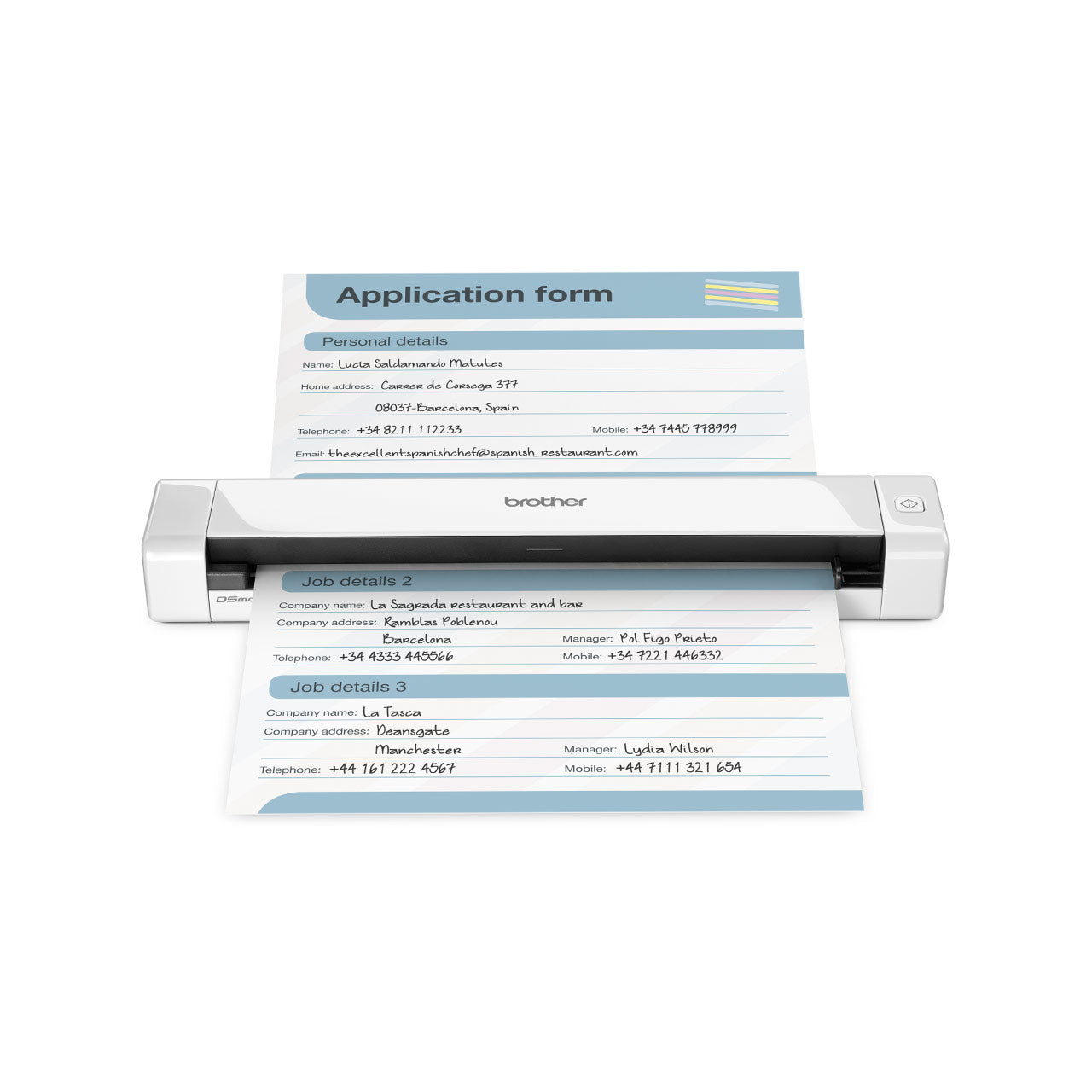 Brother Brother DS-640 MOBILE DOCUMENT SCANNER 15 ppm Mono  Colour (300dpi) USB Bus Power