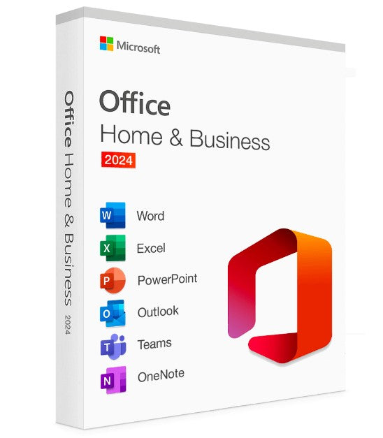 Microsoft Office Home  Business 2024 English APAC Medialess Retail New. Includles Word, Excel, PowerPoint, Outlook for PC and Mac