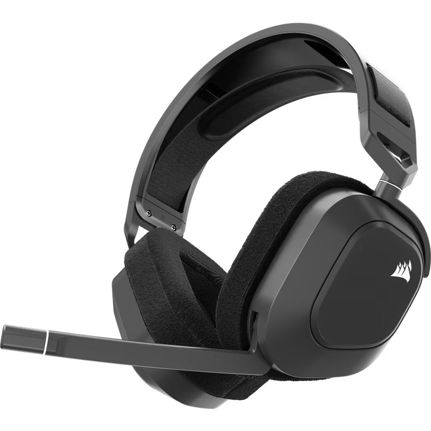 Corsair Corsair HS80 MAX WIRELESS Gaming Headset – Steel Gray, 50mm drivers, Dolby Atmost, 24–130h battery, RGB, multi-platfo