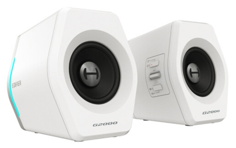EDIFIER Edifier G2000 Gaming 2.0 Speakers System - Bluetooth V4.2/ USB Sound Card/ AUX Input/RGB 12 Light Effects/ 16W RMS Po