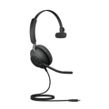 Jabra Evolve2 40 SE Wired USB-C MS Mono Headset, 360° BusyLight, Noise Isolationg Ear Cushions, 2Yr Warranty, Plug-and-play