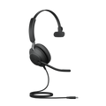 Jabra Evolve2 40 SE Wired USB-C UC Mono Headset, 360° BusyLight, Noise Isolationg Ear Cushions, 2Yr Warranty, Plug-and-play, 3-Microphone Technology