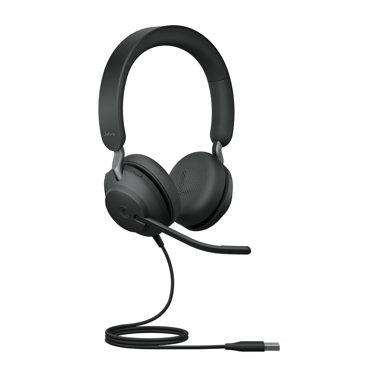 Jabra Evolve2 40 SE Wired USB-A MS Stereo Headset, 360° BusyLight, Noise Isolationg Ear Cushions, 2Yr Warranty, Plug-and-play, 3-Microphone Technology