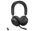 Jabra Evolve2 75 USB-C Link380a UC Stereo Black, 8-Mic Technology, 36 Hours Battery  Fast Charge, Dual-Foam Tech, Discreet Hide-Away Boom Arm
