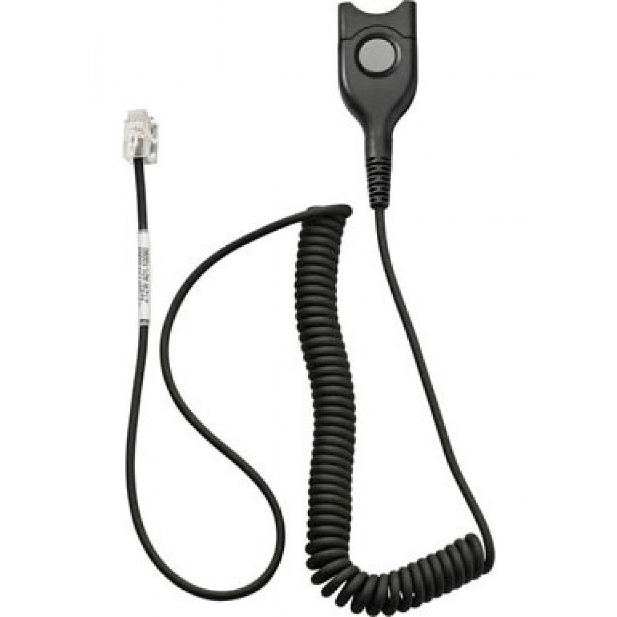 EPOS EPOS | Sennheiser Standard Bottom cable: EasyDisconnect to Modular Plug - Coiled cable - code 01 for direct connection t