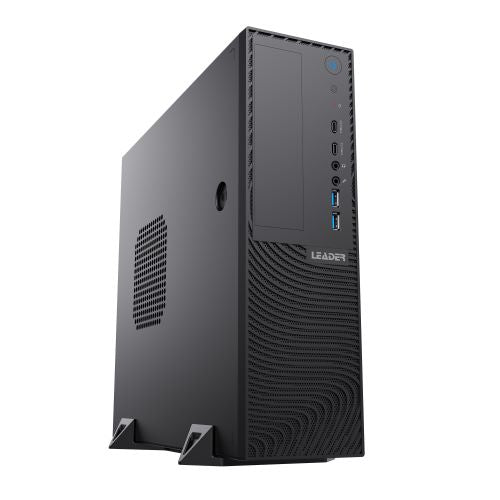 Leader Slim Corporate Desktop SS45-i5, Intel i5-14400T,16GB DDR5 RAM, 500GB M.2 NVMe SSD, 500W GOLD PSU, Win 11 Pro, 3 Years '4  Hour' Onsite Warranty